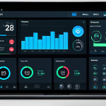 Smart Home Hub Dashboard**

"A modern smart home dashboard interface displaying data from various connected devices (lights, thermostat, security camera), safe for work, appropriate content, fully clothed, professional, showcasing real-time energy consumption and security alerts, clean and organized layout, user-friendly design, perfect anatomy, natural proportions, digital illustration, high quality."

**