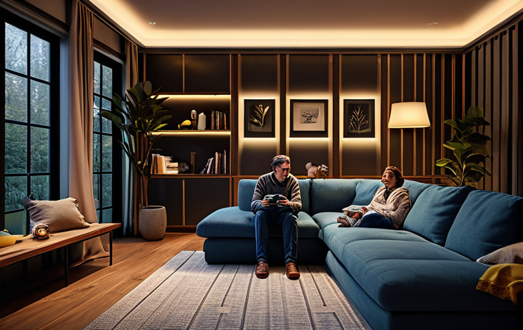 스마트홈 최신 기술 동향 - Smart Home Lighting**

"A cozy living room scene, showcasing modern smart lighting illuminating the ...